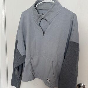 Under Armour Light and Dark Gray Quarter-Zip